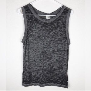 VS PINK Gray Burnout Muscle Tee Tank Top Size S